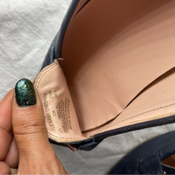 Kate spade Navy Leather Loafers - Picture 4 of 5